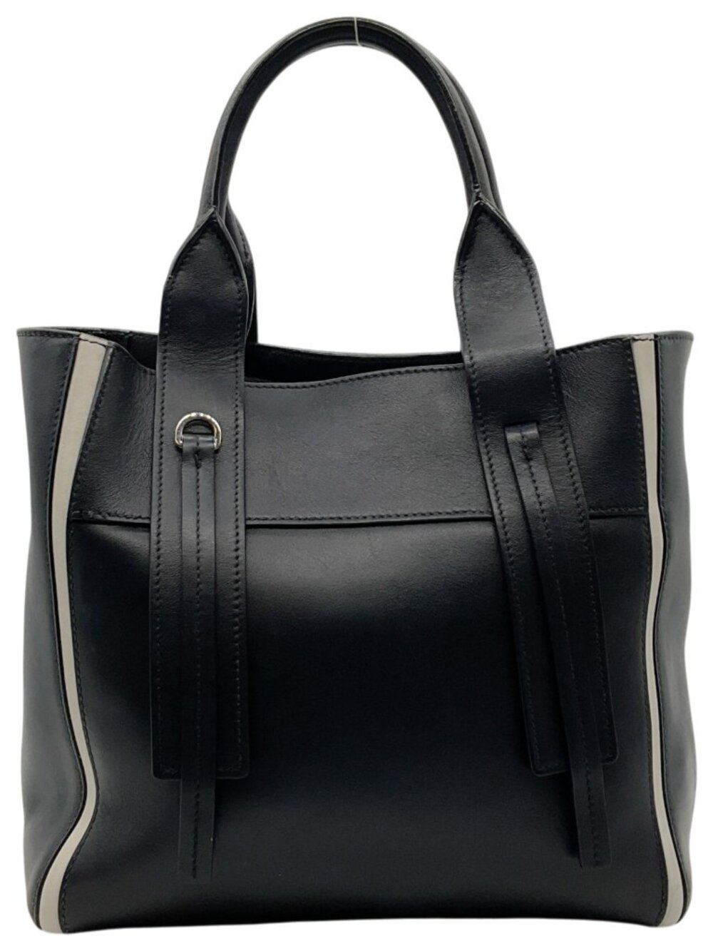 Prada Black Leather Ouverture Grace Lux Medium Tote Bag - Picture 3 of 11